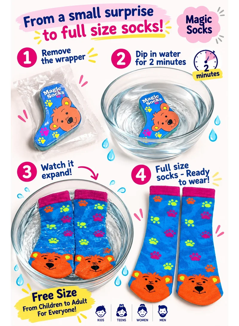 أرتيميا Artemea Novelty Magic Socks Bear design