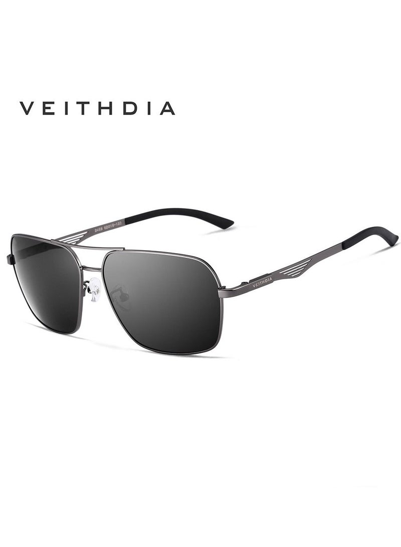 Veithdia Men's Polarized UV400 Square Frame Sunglasses - Image 1