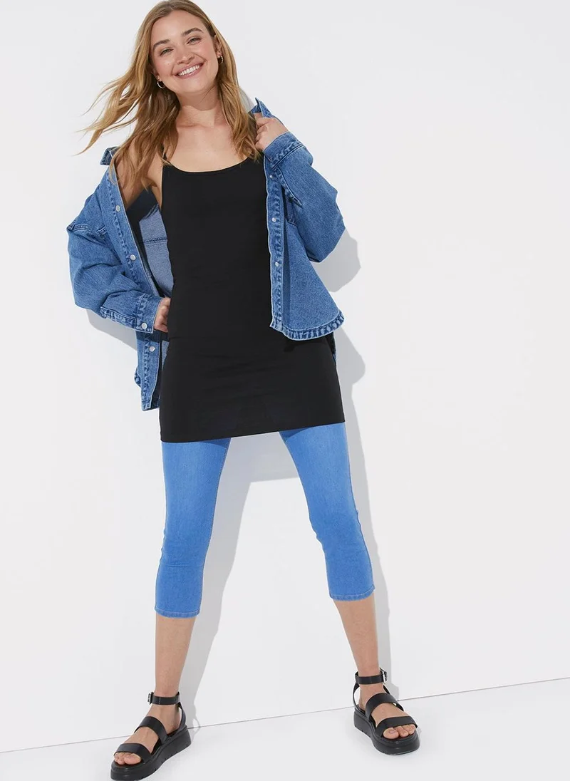 Matalan 2 Pack Longline Cami Tops
