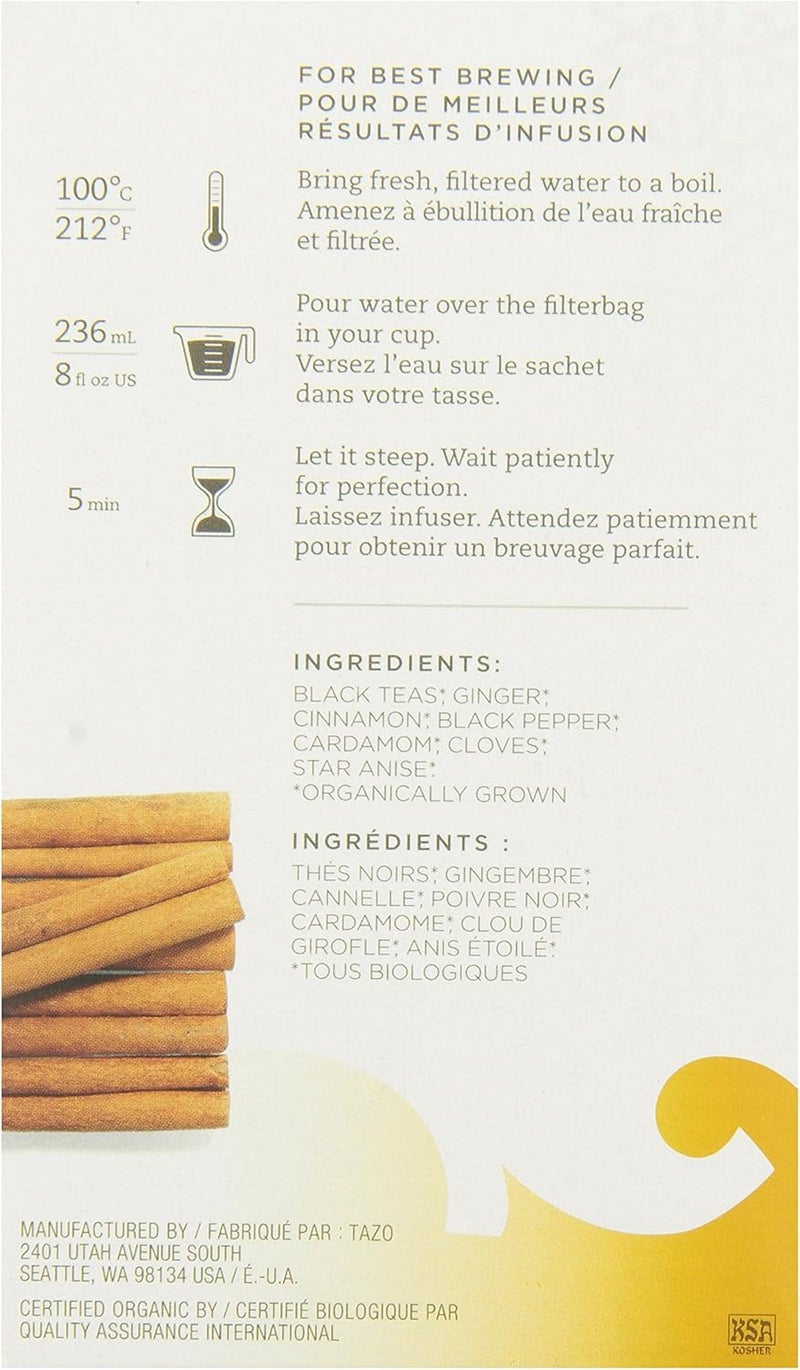 Tazo Organic Chai Black Tea - Image 2