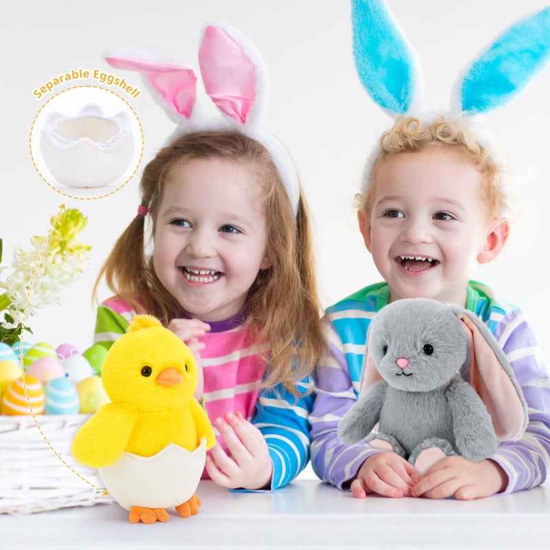 MaoGoLan 6-Pack Stuffed Farm Animal Bulk Plush Toys Set 10â€³ Soft Stuffed Animals for Kids, Girls - Party Decor, Centerpieces & Pretend Play, Thanksgiving, Christmas, Easter Gifts - Image 4