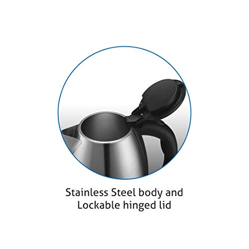 Glen 1350 Watt Electric Kettle Stainless Steel with 360° Rotational Base 1.8 L, Silver (9002) | 1 Year Warranty - Image 4