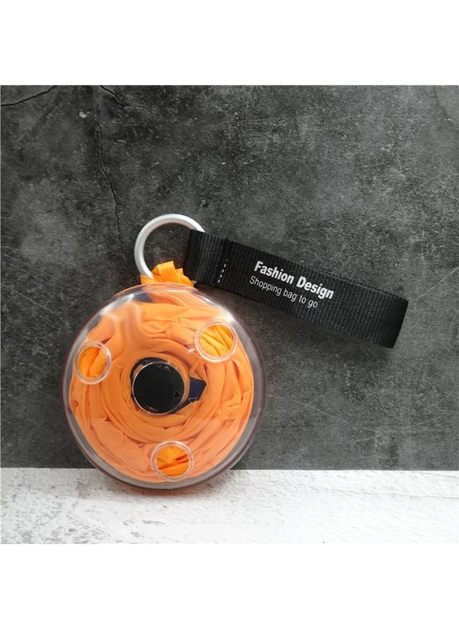 German Nautiloop Small Disc Shopping Bag Disc Storage Bag Ultra Small Portable Folding Stretchable Storage Bag-Specifications:Orange-Color:Other  - Image 1