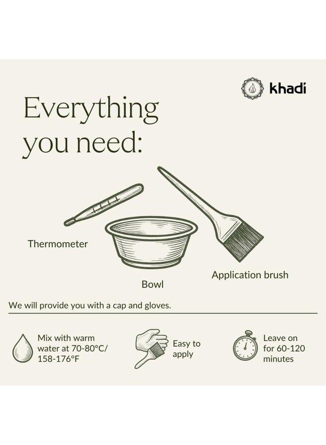 khadi KUPFER Plant Hair Colour, Hair Colour, Copper Gold to Copper Red, Natural Hair Colour, 100% Vegetable, Natural & Vegan, Natural Cosmetics, 100 g - Image 5