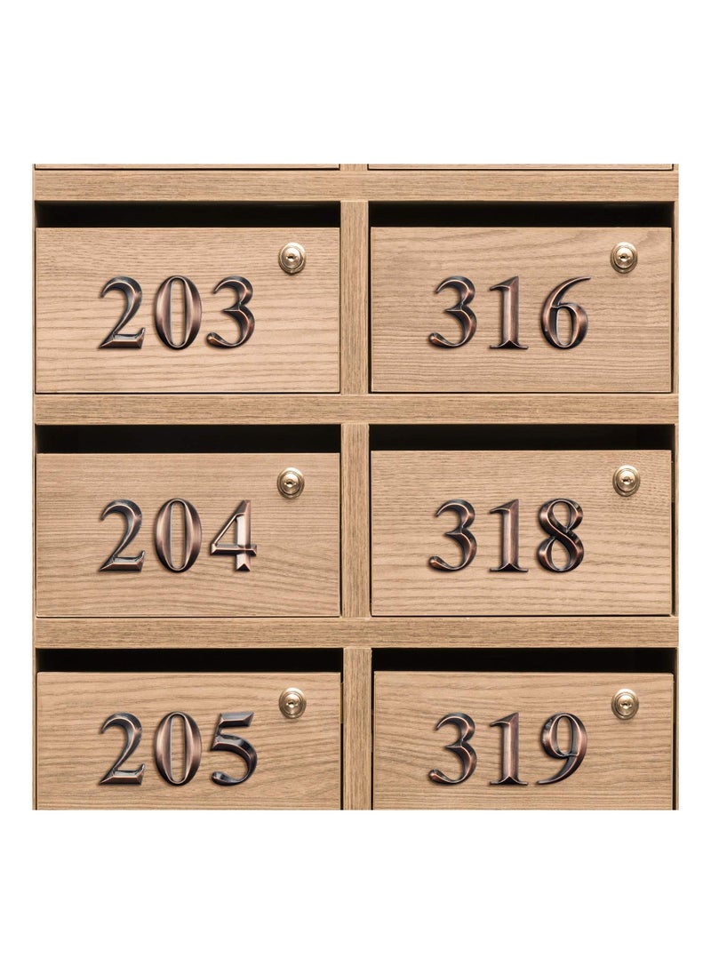 3D Mailbox Numbers 0-9 Self-Adhesive 2 Inch Address Number Stickers | Waterproof and Durable | Easy to Install | Ideal for Home, Office, and More (Bronze,10 Pieces)  - Image 4