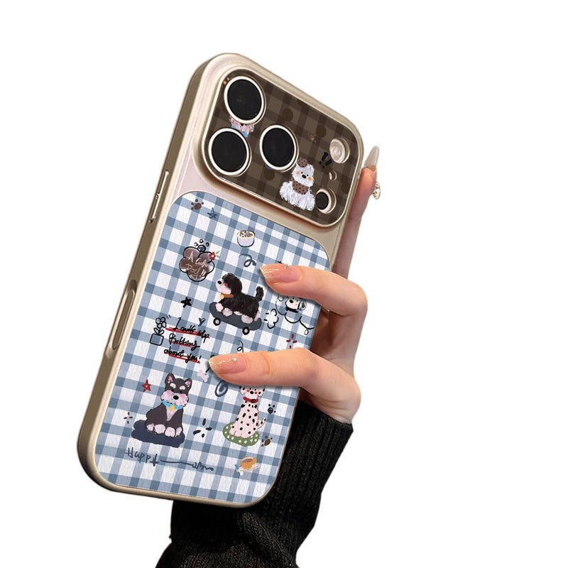 غطاء واقي | مقاوم للصدمات لـ iPhone 13 | Plaid | حماية من السقوط | ملمس جلد - Image 3