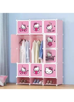Hello Kitty خزانة ملابس على شكل مكعبات هيلو كيتي مع رف أحذية (وردي)  - Image 2