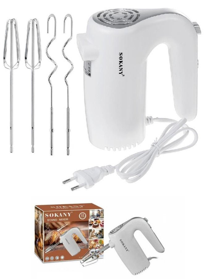 sokany Electric Stand Mixer 500W LH-956 White/Silver - Image 1