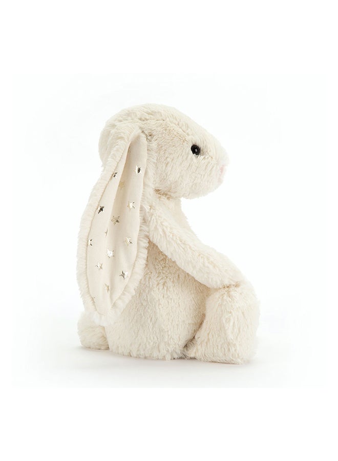 Jellycat Bashful Twinkle Bunny 23cm, Cream Plush Bunny with Star Print Ears, Soft Luxury Stuffed Toy - Image 3