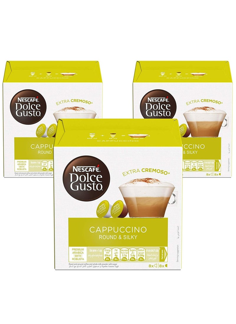 nescafe_dolce_gusto - كبسولات قهوة نسكافيه دولتشي غوستو كابتشينو (48 كبسولة ، 24 كوب) - Image 1