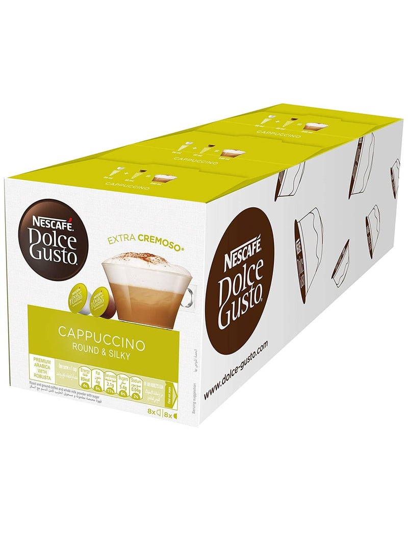 nescafe_dolce_gusto - كبسولات قهوة نسكافيه دولتشي غوستو كابتشينو (48 كبسولة ، 24 كوب) - Image 1