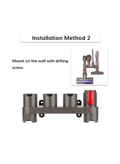 KASTWAVE حامل ملحقات KASTWAVE لحامل ملحقات Dyson لـ Dyson V15 وV8 وV7 وV10 وV11 ومتوافق مع ملحقات التثبيت على الحائط في محطة الإرساء  - Image 3
