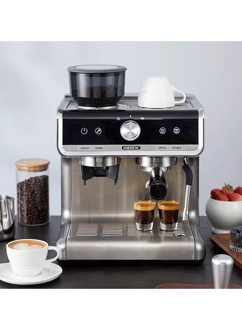 هيبرو مكينة صنع القهوه الإحترافيه H7 مع مطحنه من هايبرو باريستا 20 بار شامل معها جميع الإكسسوارات - Image 2
