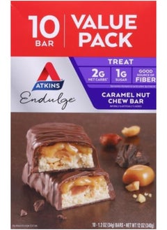Atkins Endulge Treat, Caramel Nut Chew Bar, Keto Friendly - 10 Count  - Image 2