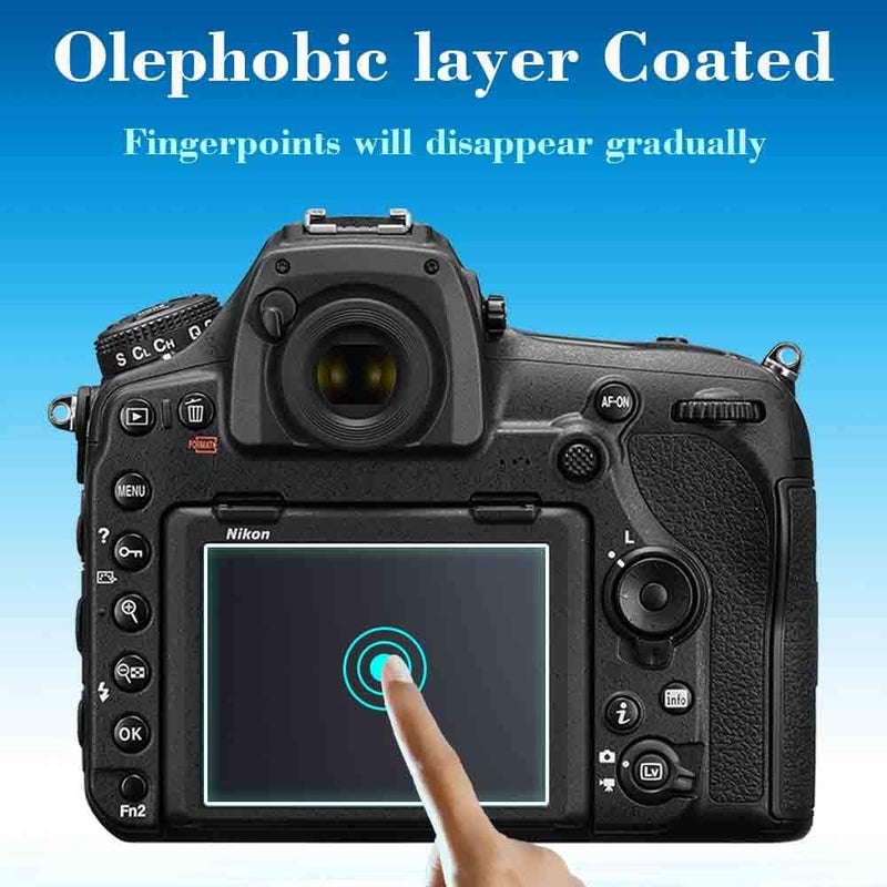 ULBTER Screen Protector for Nikon D850 Top PET + LCD Glass Camera [2+2Pack], 0.3mm 9H Hardness Tempered Glass Screen Saver Anti-Scrach Anti-Fingerprint Anti-Bubble Anti-Water Anti-Dust - Image 4