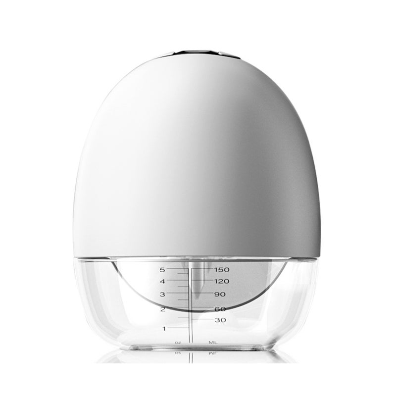 Wearable Electric Breast Pump: White 150ml Capacity, Invisible Hands-Free Design, Anti-Backflow No-Leakage, 4 Modes 9 Suction Levels - Low Noise 1500mAh Battery for Breastfeeding Moms at Home Office T - Image 1