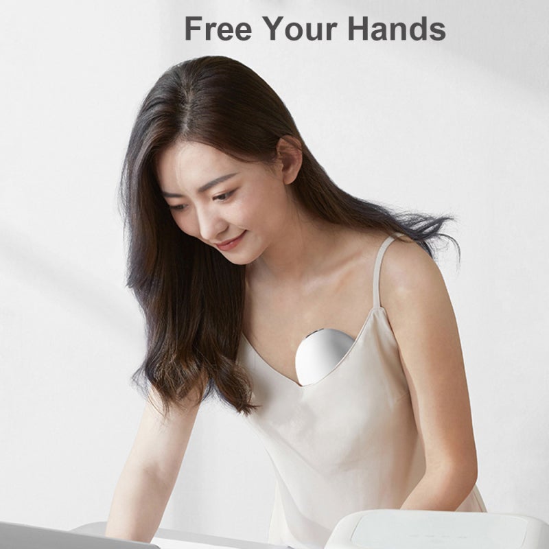 Wearable Electric Breast Pump: White 150ml Capacity, Invisible Hands-Free Design, Anti-Backflow No-Leakage, 4 Modes 9 Suction Levels - Low Noise 1500mAh Battery for Breastfeeding Moms at Home Office T - Image 4
