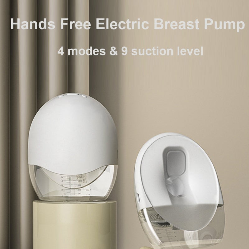 Wearable Electric Breast Pump: White 150ml Capacity, Invisible Hands-Free Design, Anti-Backflow No-Leakage, 4 Modes 9 Suction Levels - Low Noise 1500mAh Battery for Breastfeeding Moms at Home Office T - Image 3