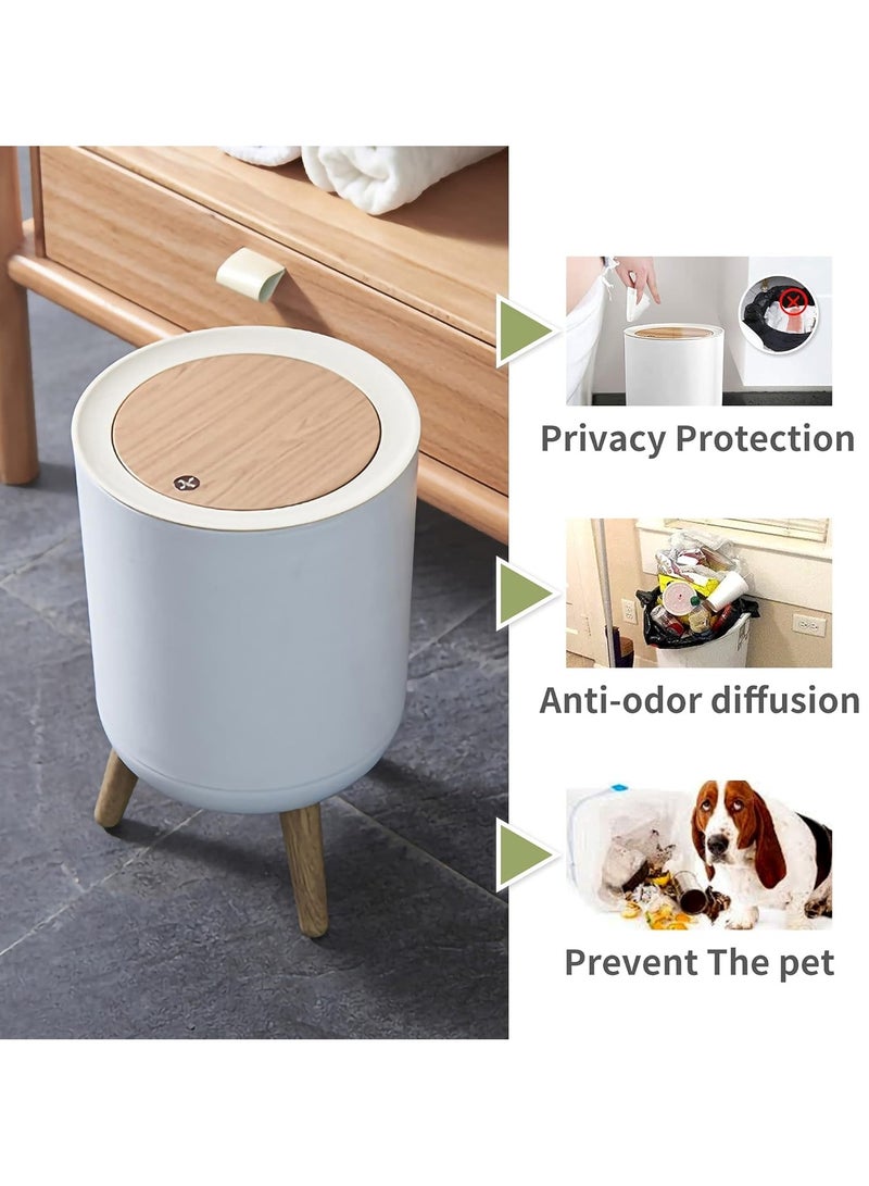 On Mart Living Room Trash can, Modern Garbage can with Press top Lid, Nordic Waste Basket, Plastic Trash bin Suitable for Home, Kitchen, Bathroom, Bedroom, Office, Outdoor, Dustbin  (7Liter) - Image 2
