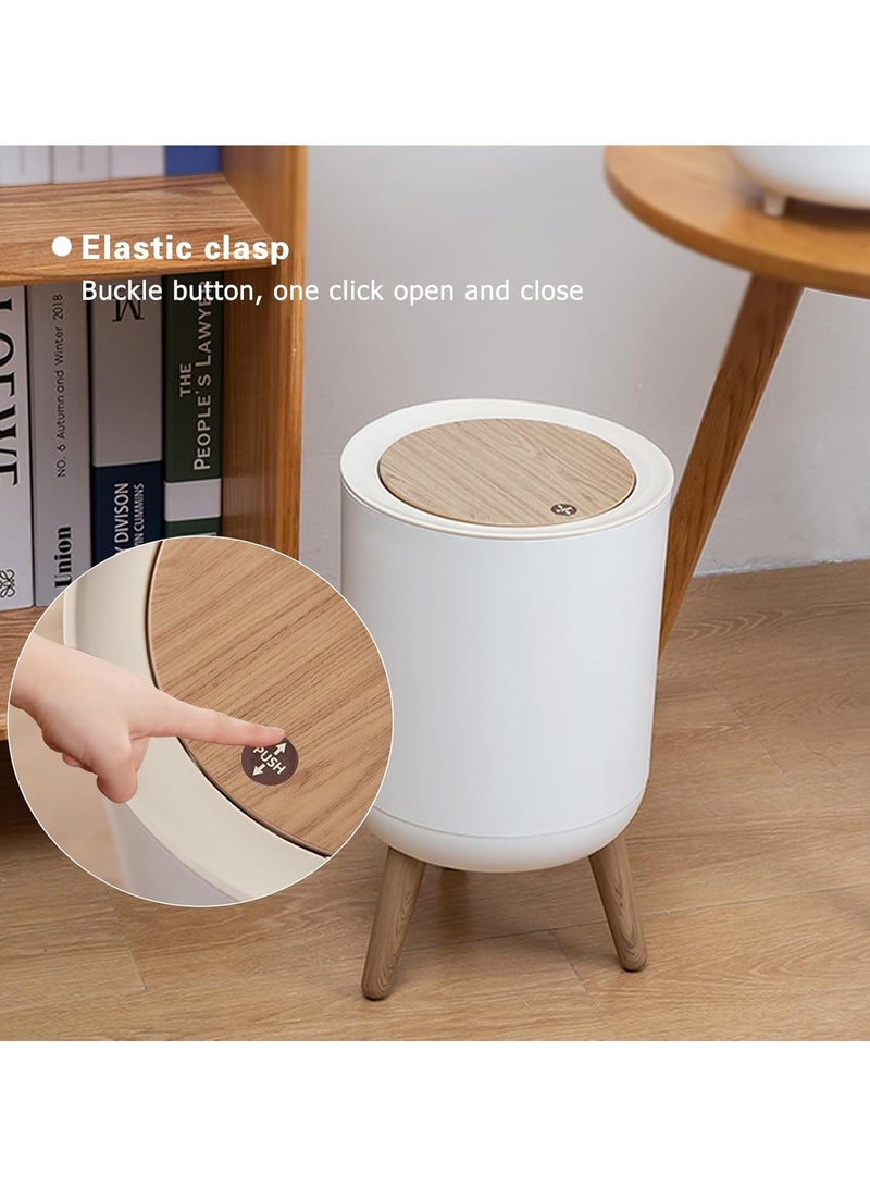 On Mart Living Room Trash can, Modern Garbage can with Press top Lid, Nordic Waste Basket, Plastic Trash bin Suitable for Home, Kitchen, Bathroom, Bedroom, Office, Outdoor, Dustbin  (7Liter) - Image 3