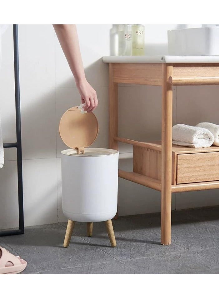 On Mart Living Room Trash can, Modern Garbage can with Press top Lid, Nordic Waste Basket, Plastic Trash bin Suitable for Home, Kitchen, Bathroom, Bedroom, Office, Outdoor, Dustbin  (7Liter) - Image 5