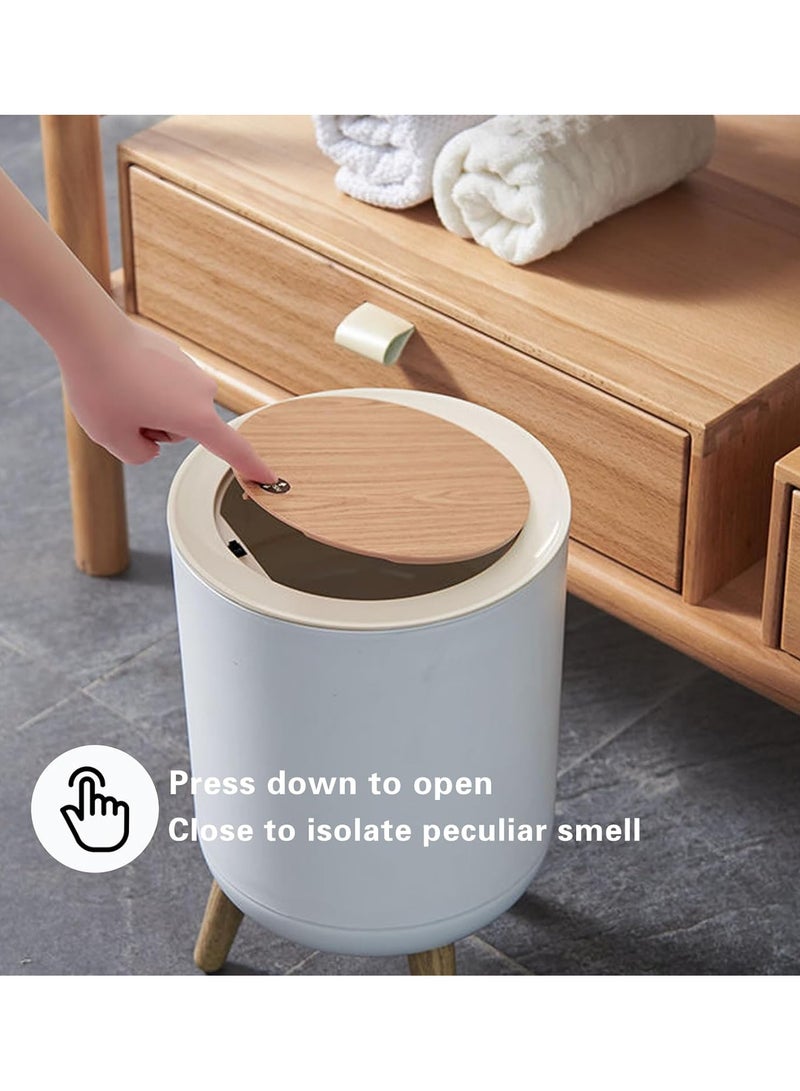 On Mart Living Room Trash can, Modern Garbage can with Press top Lid, Nordic Waste Basket, Plastic Trash bin Suitable for Home, Kitchen, Bathroom, Bedroom, Office, Outdoor, Dustbin  (7Liter) - Image 4