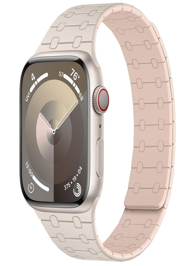 Amizee Compatible with Apple Watch Strap 49 mm 46 mm 45 mm 44 mm 42 mm 41 mm 40 mm 38 mm, Silicone Magnetic Sport Loop Bracelet for iWatch Ultra 2/Ultra Series 10 9 8 7 SE 6 5 4 (49/46/45/44/42, - Image 1