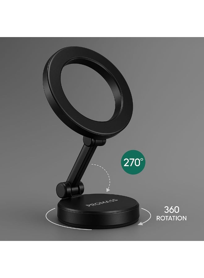 بروماس حامل مغناطيسي للسيارة قابل للطي من PROMASS – قاعدة مغناطيس قوية ودوران 360 درجة – مناسب لجميع أنواع الجوالات - Image 2