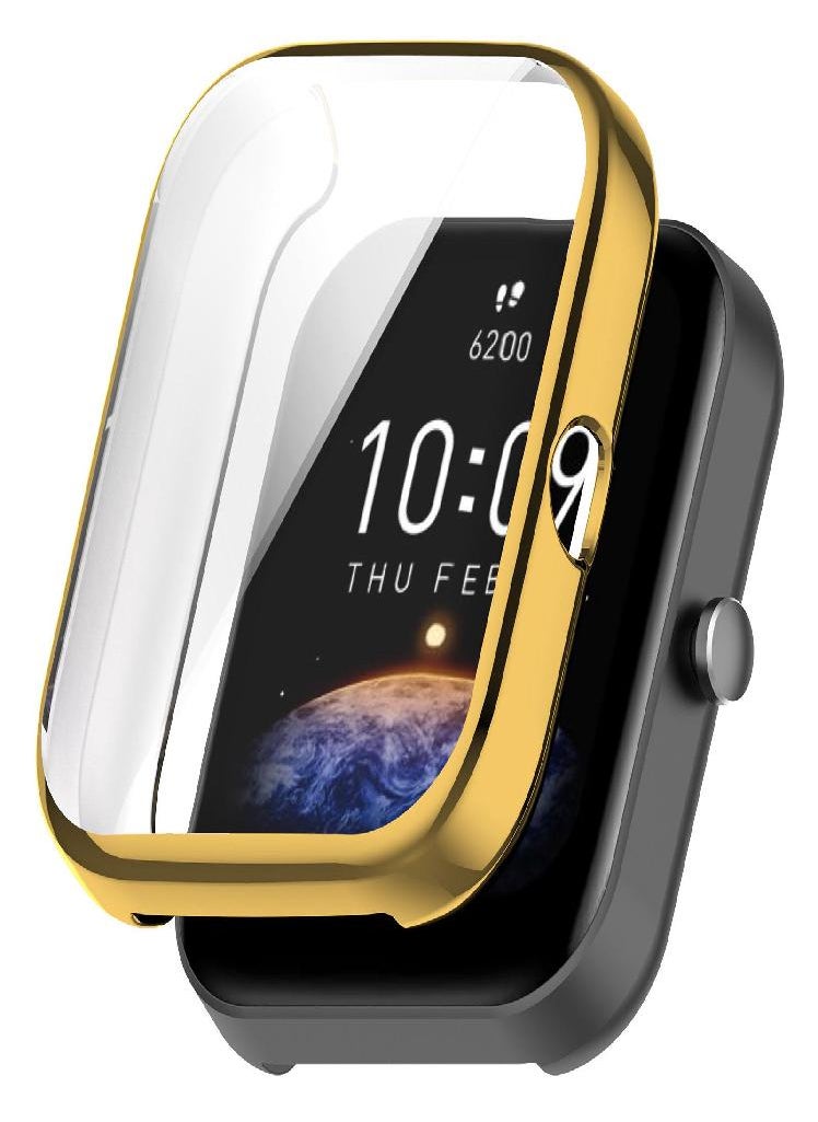 Eckek - For Huami Amazfit Bip 3 And Bip3 Pro Screen Protector Plating Tpu Scratch Resistant Full Shell Frame Protective Cover Shell - Image 1