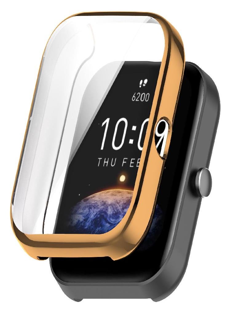 Eckek - For Huami Amazfit Bip 3 And Bip3 Pro Screen Protector Plating Tpu Scratch Resistant Full Shell Frame Protective Cover Shell - Image 1