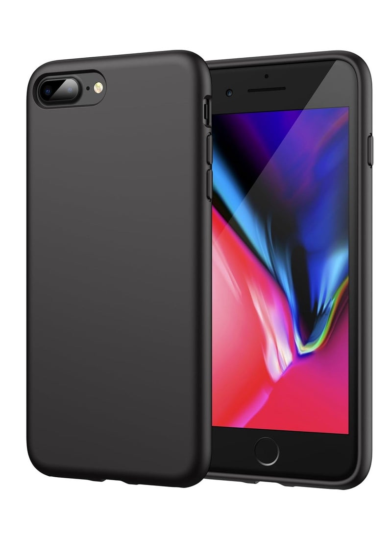 Silicone Case Cover For Apple iPhone 7 Plus/8 Plus Black - Image 1