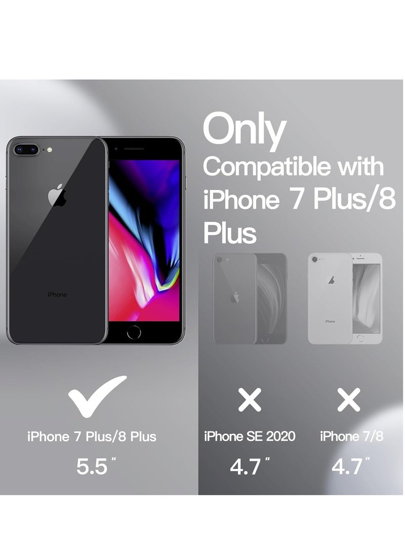 Silicone Case Cover For Apple iPhone 7 Plus/8 Plus Black - Image 2