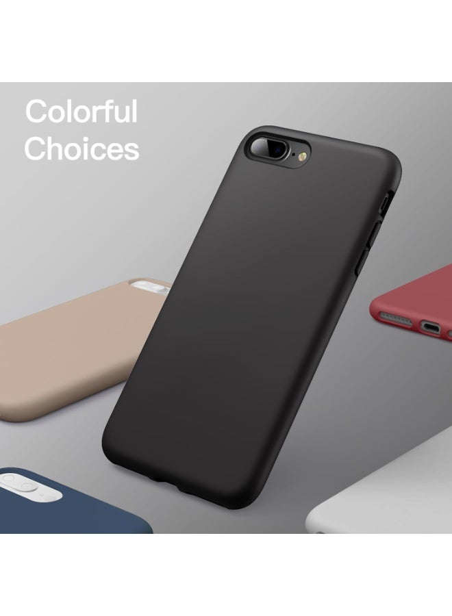 Silicone Case Cover For Apple iPhone 7 Plus/8 Plus Black - Image 4