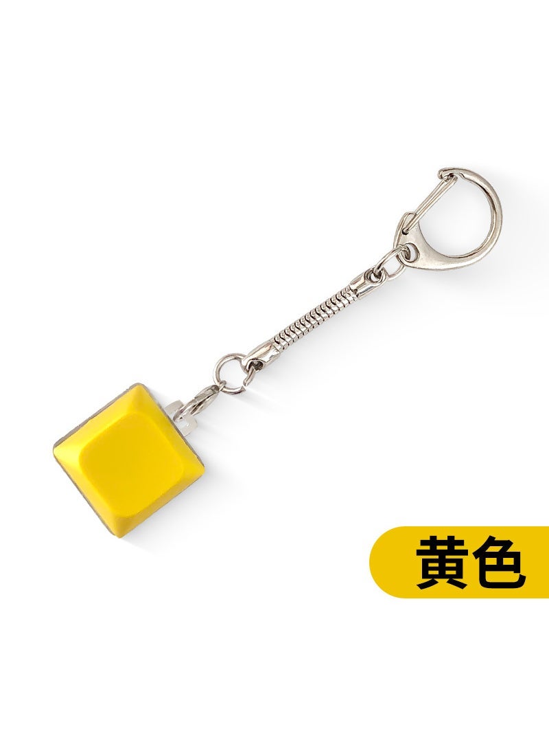 Creative Stress Relief Keychain Plaything Glow yellow yellow light