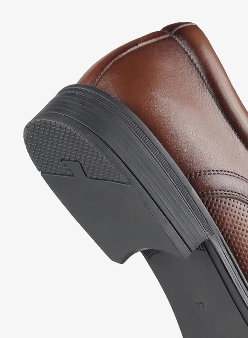 LBL by Shoexpress BROWN Men Lace-Up Leather Derby Shoes for Men | Best Price UAE