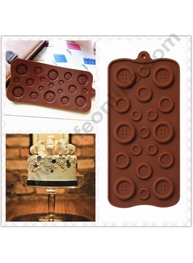 Kosh Button Shape Chocolate Mould -Perfect Small Thin Flexible Multicolor Silicone Ice Cube Candy Soap Jelly Chocolate Making Mould for Gift Ceremony(Button) - Image 4