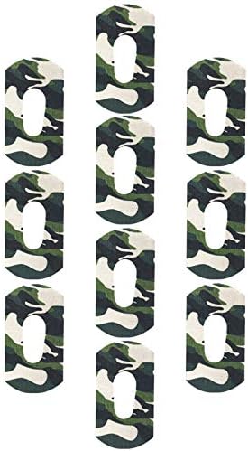 RockaDex Adhesive Patch for Dexcom CGM G6 10 Pack (Green Camo)