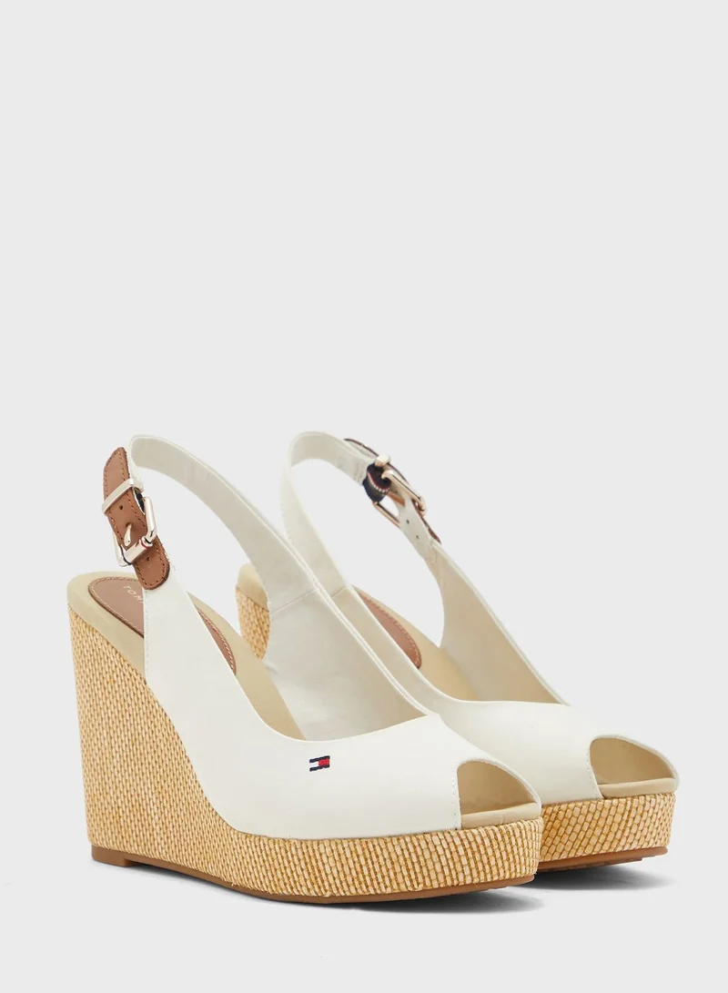 TOMMY HILFIGER Iconic Elba Sling Back Wedge Pump