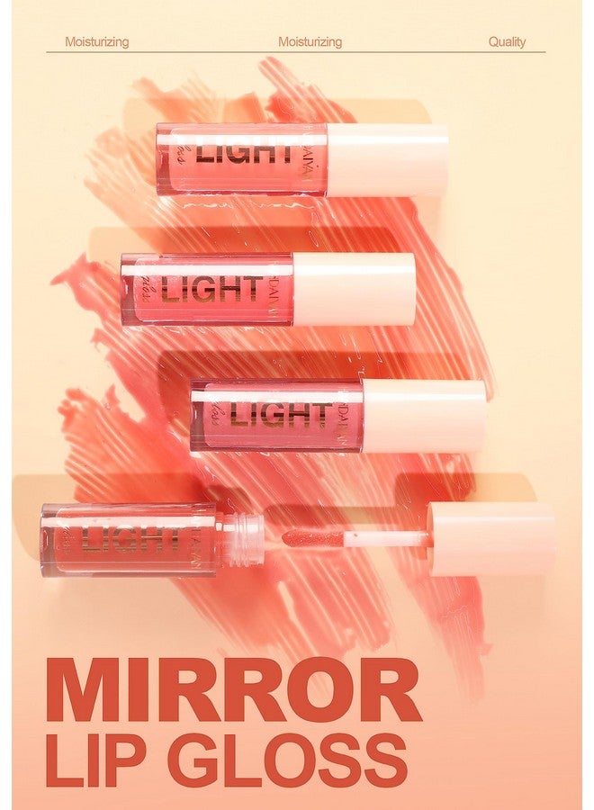 BANGFENG 6Pcs Lip Oil Light Lipgloss Set Moisturizing Hydrating Lip Glow Oil Lip Gloss Kit High Shine Lip Plumping Glass Finish Lip Gloss Liquid Lipstick For Women (Set C) - Image 4