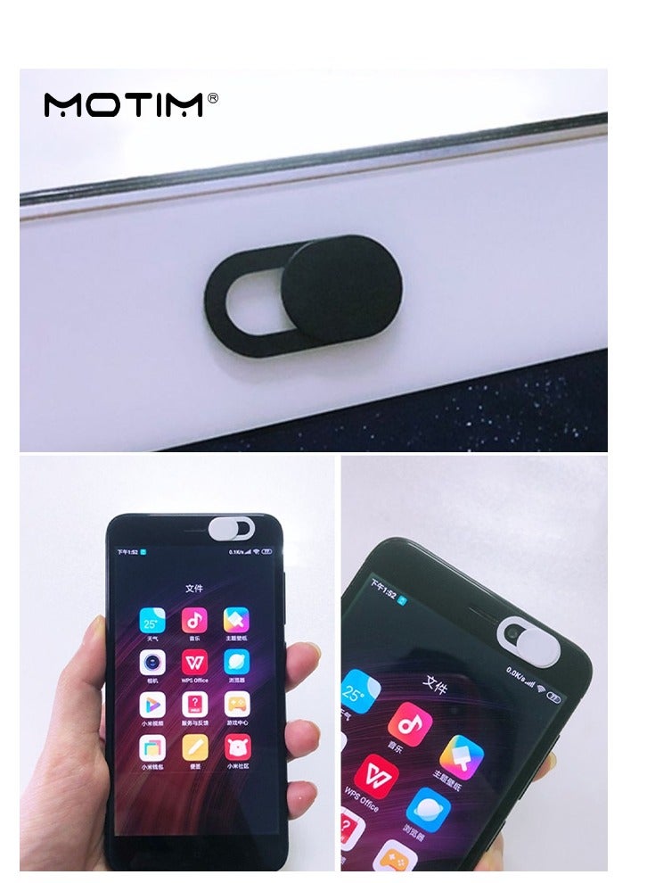 موتيم 8 عبوات غطاء كاميرا الويب المنزلق، غطاء خصوصية الكاميرا الأمامية للويب متوافق مع أجهزة ماك بوك، والكمبيوتر المحمول، وكاميرات الويب، والهواتف المحمولة، لحماية خصوصيتك وأمانك - Image 2