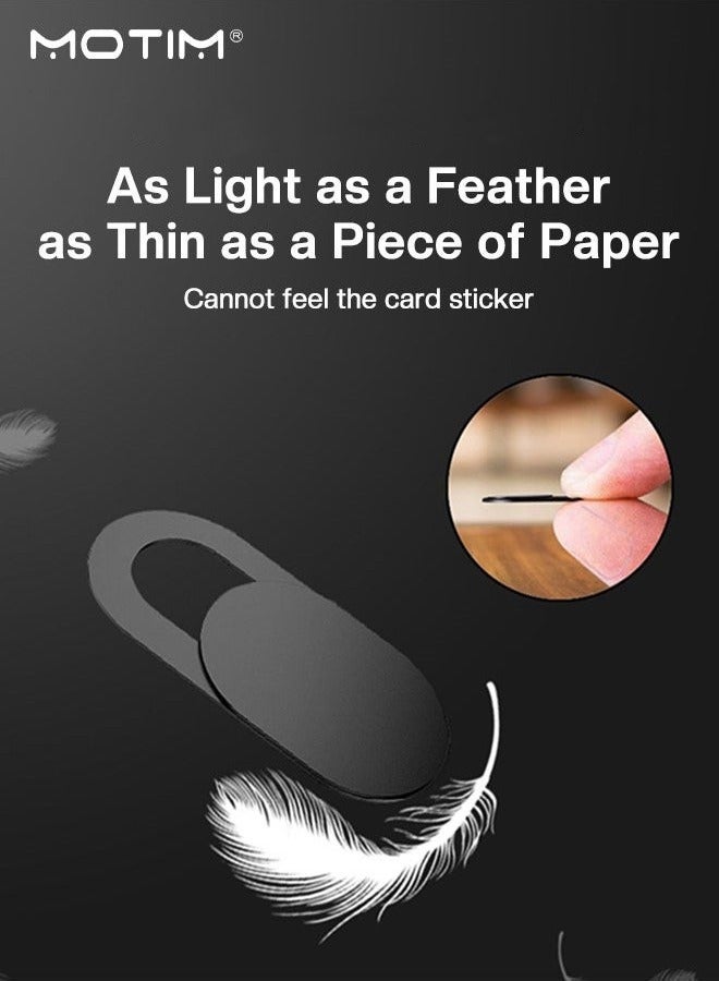 موتيم 8 عبوات غطاء كاميرا الويب المنزلق، غطاء خصوصية الكاميرا الأمامية للويب متوافق مع أجهزة ماك بوك، والكمبيوتر المحمول، وكاميرات الويب، والهواتف المحمولة، لحماية خصوصيتك وأمانك - Image 5