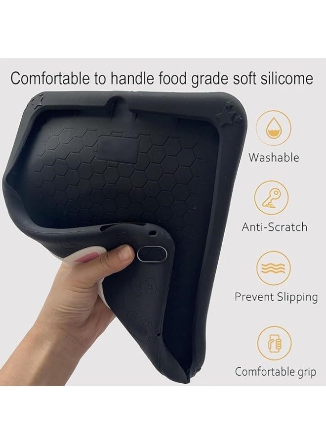 General Case Compatible with Honor Pad X9 Tablet 11.5 Inch 2023 Cover, Cute Cat Kids Case with 360° Rotating Handle Kickstand Shockproof Rugged Heavy Duty Kids Tablet Cover  - Image 3