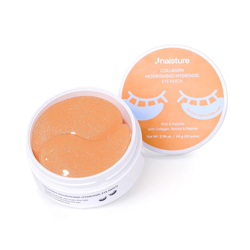 Naisture Collagen Nourishing Hydrogel UnderEye Patch with Retinol and Peptides for Firmness and Hydration 30 Pairs 60 ea - Image 1