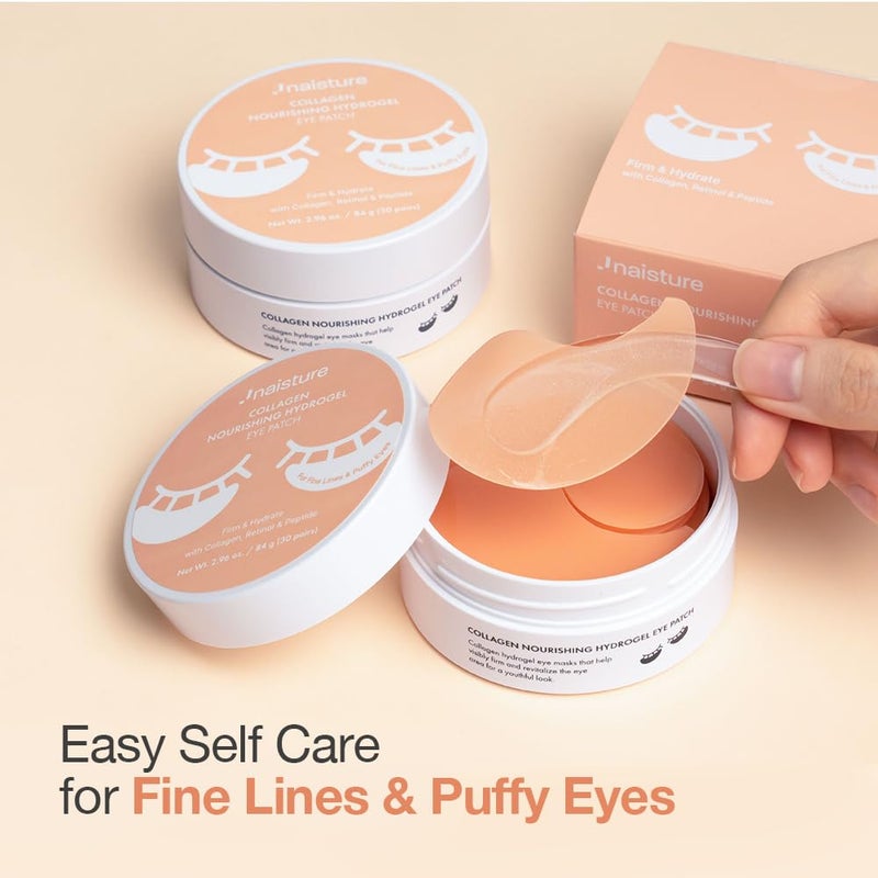 Naisture Collagen Nourishing Hydrogel UnderEye Patch with Retinol and Peptides for Firmness and Hydration 30 Pairs 60 ea - Image 4