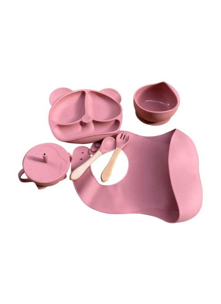 Silicone food set for girls, random color