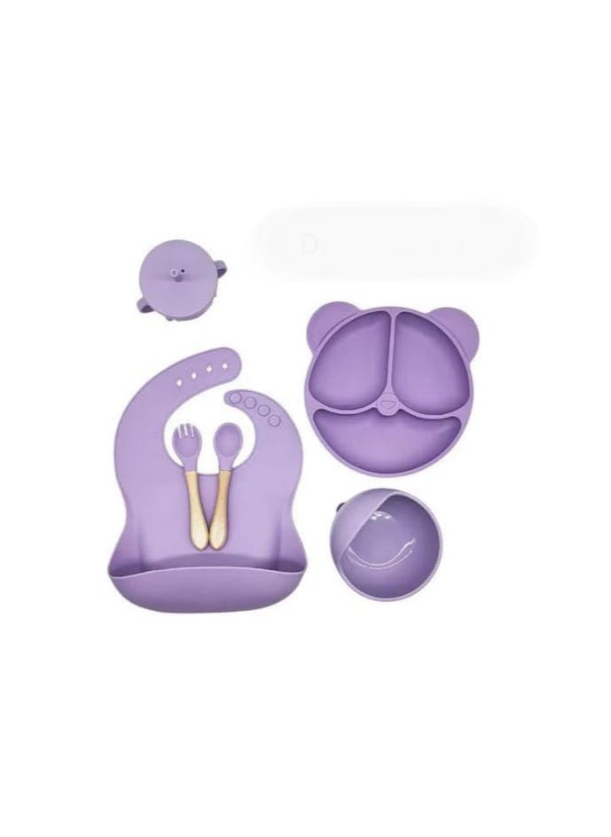 Silicone food set for girls, random color