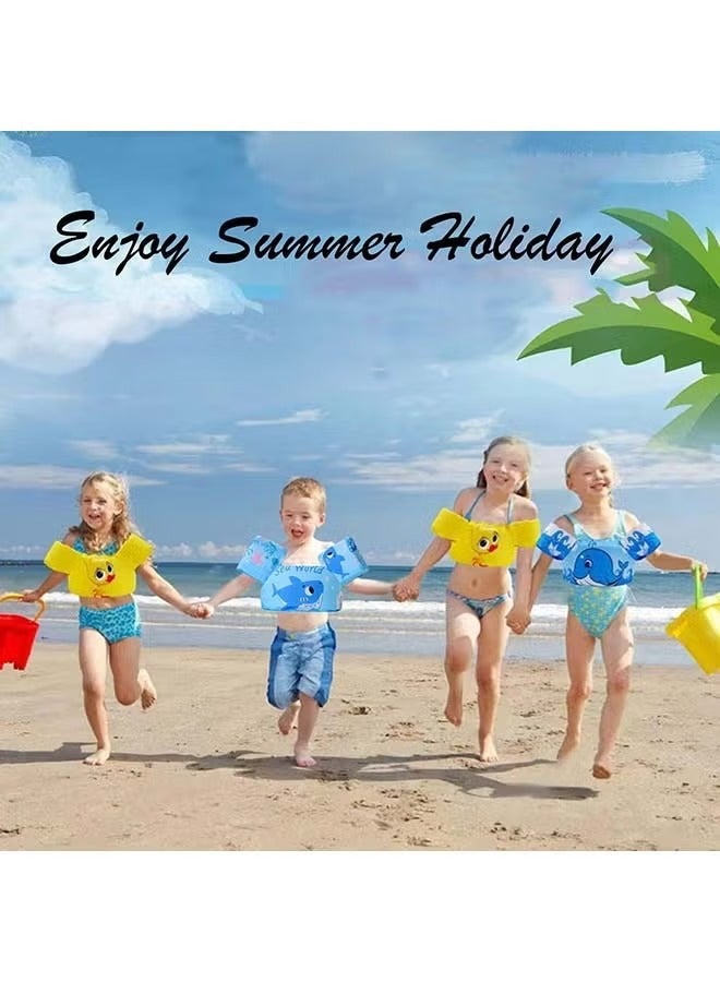Swim Vest, Kids Water Wings Arm Floaties for 30-50 Pounds, Infant Safety Swim Aid Jumper Inflatable,Swim Arm Bands,Float Sleeves Swimming Armbands for Sea/Pool/Beach/Training  - Image 4