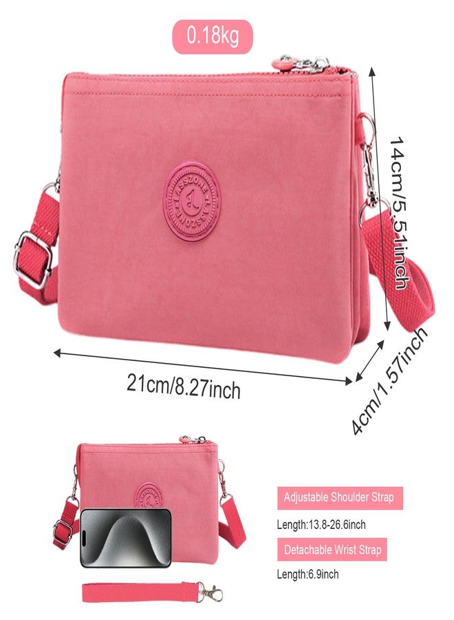 LassZone Small Crossbody Bag for Women Mini Shoulder Handbag Multi Pocket Ladies Clutch Wallets Purse with Wristlet & Adjustable Strap - Image 4