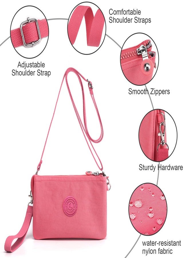 LassZone Small Crossbody Bag for Women Mini Shoulder Handbag Multi Pocket Ladies Clutch Wallets Purse with Wristlet & Adjustable Strap - Image 3