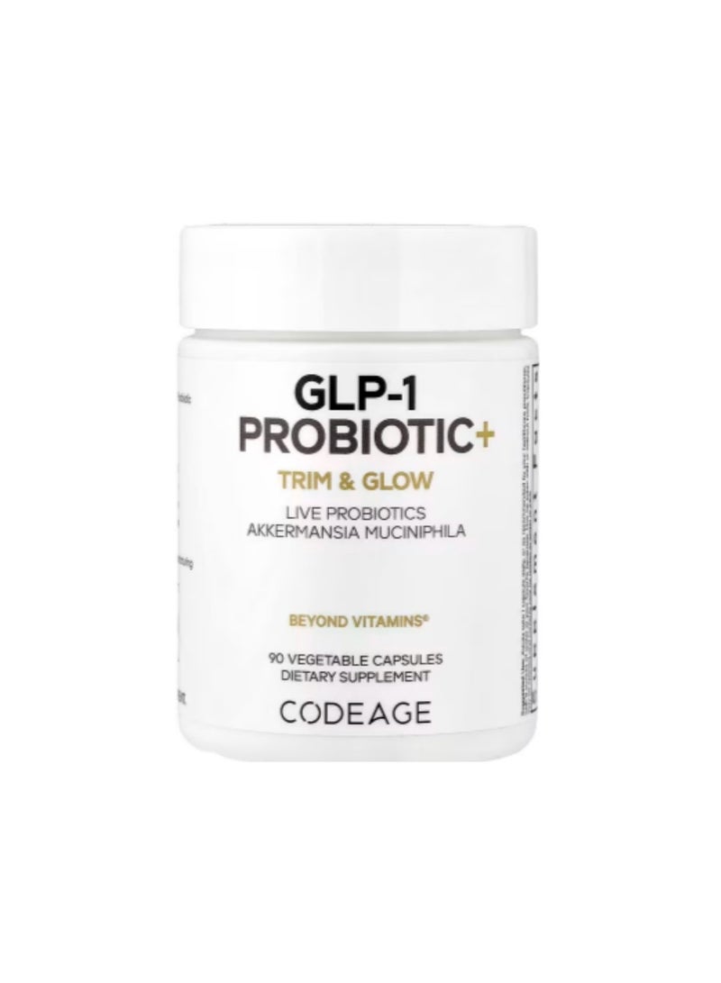 GLP-1 Probiotic+، 90 كبسولة نباتية
